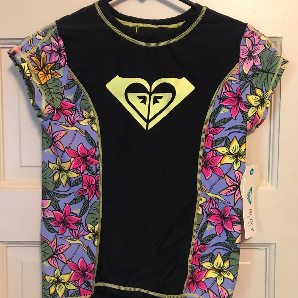 Roxy girl swim rash guard
